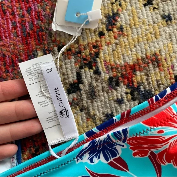 Cupshe Floral Swim Bottom Set Size XS - Picture 8 of 10